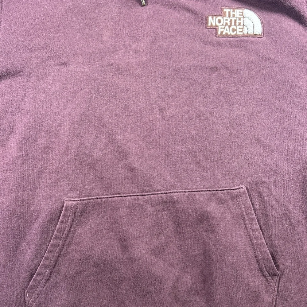 The North Face Maroon Men's Size large Distressed Camping Hoodie Stains See Desc